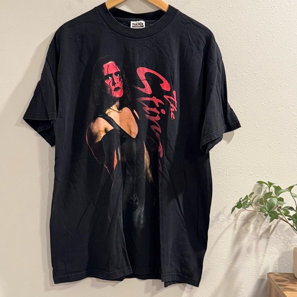 Tultex Other - Tultex Vintage 90s XL Black WCW nWo Sting Stinger Wrestling T-Shirt Preshrunk